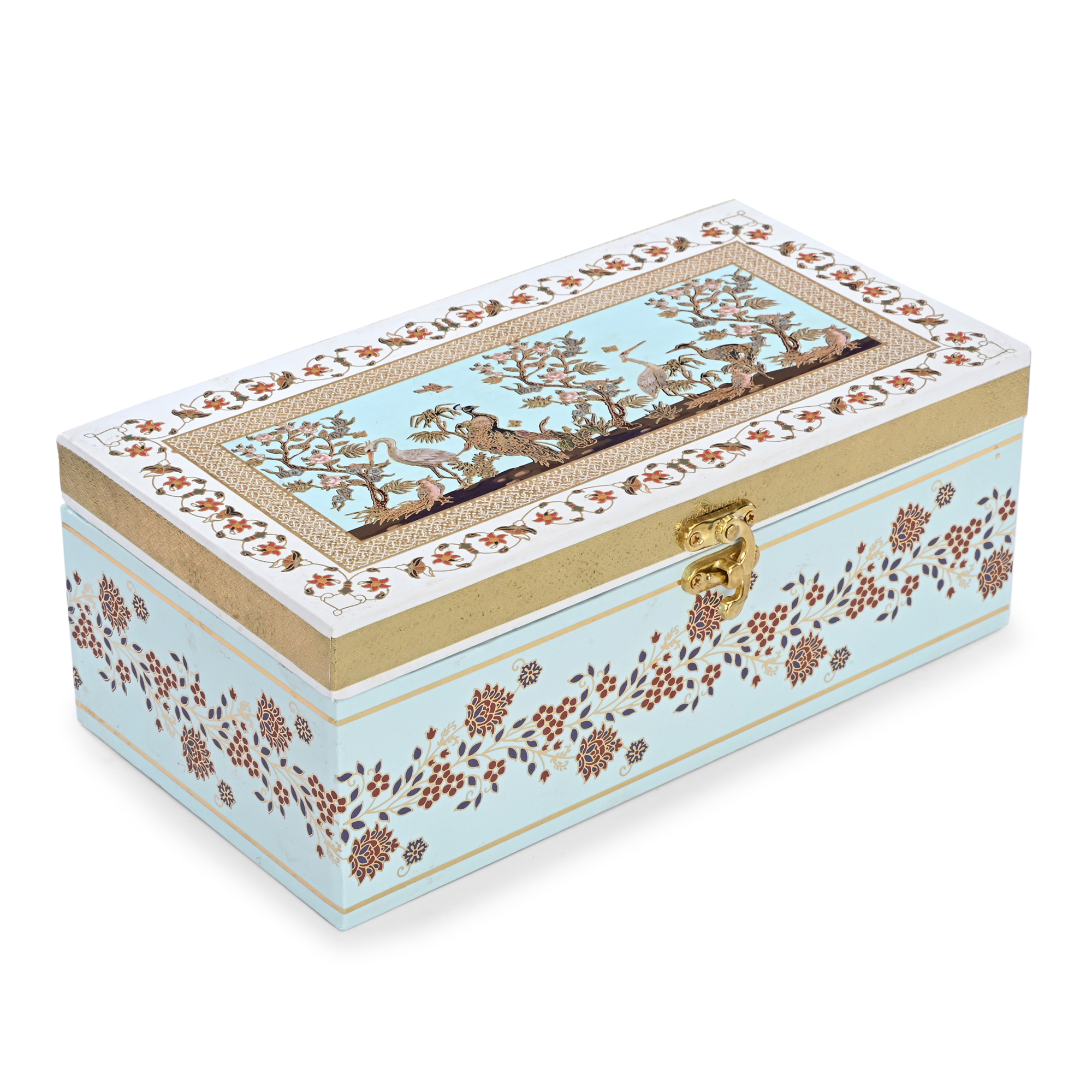 Glass Jar Box - 2 Jars of 350 ml Each - Niagara Mist Peacock and Crane ...