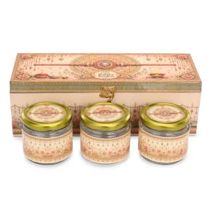 Jar Box - 3 Salsa Glass Jar of 350 ml each - Gloss Print - RakshaBandhan Design 01 (Empty) (Copy)
