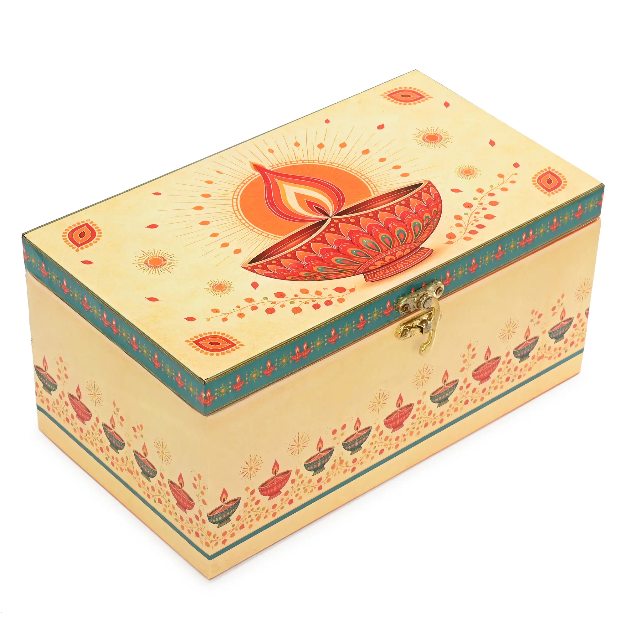 Jar Box – 2 Salsa Glass Jar of 350 ml each – Gloss Print – Deepak Design 01 – Set of 12 Boxes - Image 2