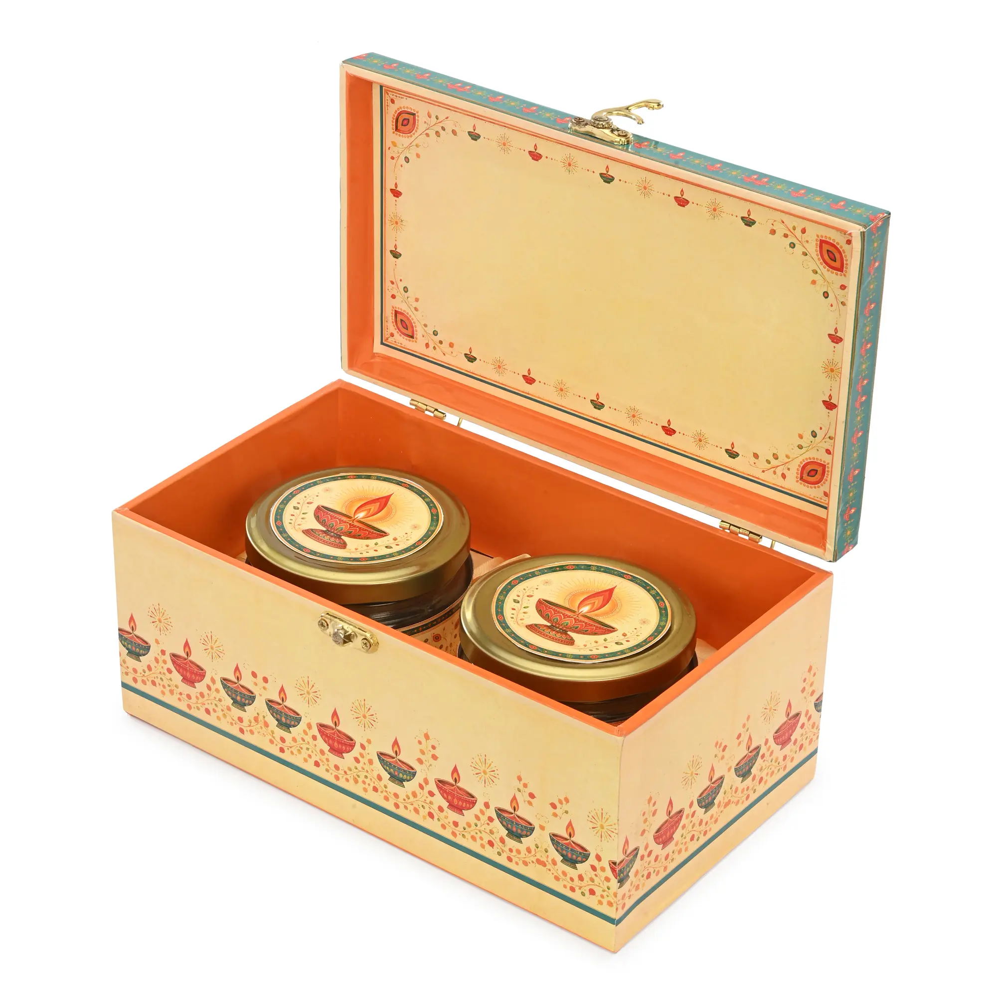 Jar Box – 2 Salsa Glass Jar of 350 ml each – Gloss Print – Deepak Design 01 – Set of 12 Boxes - Image 5