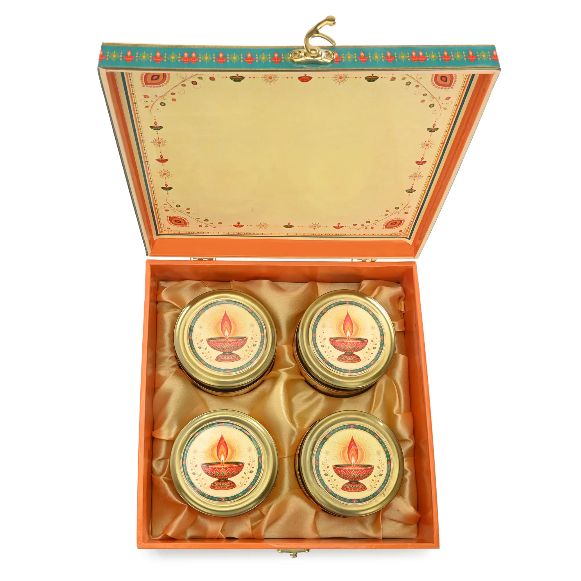 Jar Box – 4 Salsa Glass Jar of 350 ml each – Gloss Print – Deepak Design 01 – Set of 12 Boxes - Image 3